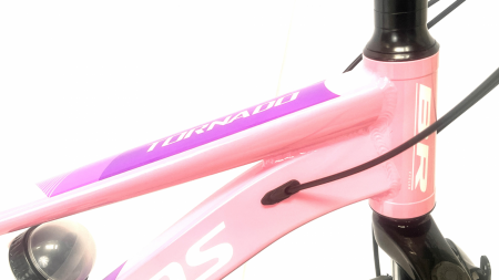 Bicicleta MTB 24″ BR Tornado, cadru Aluminiu, 21 viteze, Roti magnesium cu Shimano, Roz [5]