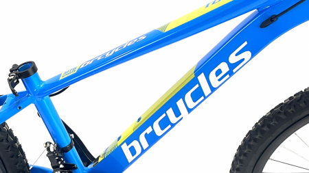 Bicicleta MTB 24″ BR Tornado, cadru Aluminiu, 21 viteze, Roti magnesium cu Shimano, Albastru [4]