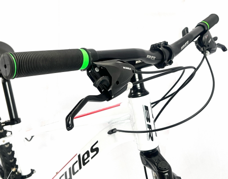 Bicicleta MTB 24″ BR Tornado, cadru Aluminiu, 21 viteze, Roti magnesium cu Shimano, Alb [2]