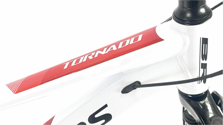 Bicicleta MTB 24″ BR Tornado, cadru Aluminiu, 21 viteze, Roti magnesium cu Shimano, Alb [3]