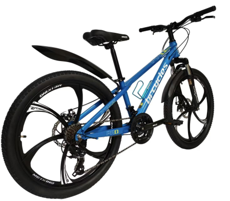 Bicicleta MTB 24″ S2403, cadru OTEL, 21 viteze, Roti magnesium cu Shimano, Albastru [1]