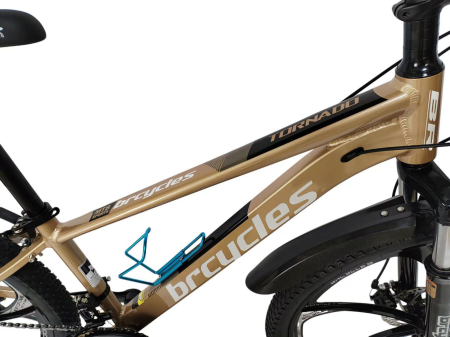 Bicicleta MTB 26″ BR A2604 Tornado, cadru Aluminiu, 21 viteze, Roti magnesium cu Shimano, Gold [6]