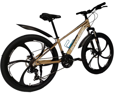 Bicicleta MTB 26″ BR A2604 Tornado, cadru Aluminiu, 21 viteze, Roti magnesium cu Shimano, Gold [2]