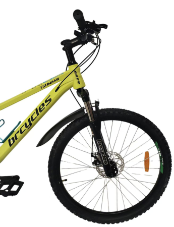 Bicicleta MTB 26″ S2601, cadru OTEL, 21 viteze, Roti aluminiu cu spite , Shimano, Galben [4]