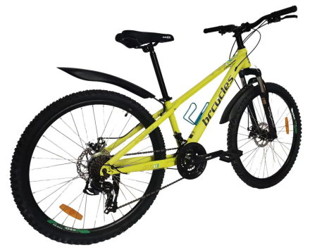 Bicicleta MTB 26″ S2601, cadru OTEL, 21 viteze, Roti aluminiu cu spite , Shimano, Galben [5]