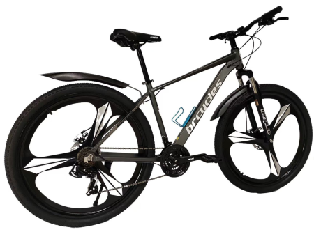 Bicicleta MTB 29″ BR Tornado A2904 , cadru Aluminiu, 21 viteze, ROTI Magnesium cu Shimano, Gri [1]