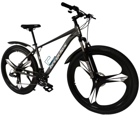 Biciclete 29" - Bicicleta MTB 29″ BR Tornado A2904 , cadru Aluminiu, 21 viteze, ROTI Magnesium cu Shimano, Gri