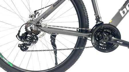 Bicicleta MTB 29″ BR Tornado A2905 Trekking cu Carrier, cadru Aluminiu, 21 viteze, cu Shimano, Gri [6]