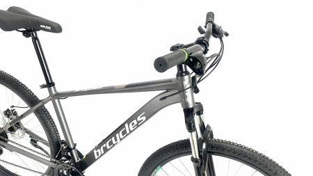 Bicicleta MTB 29″ BR Tornado, cadru Aluminiu, 21 viteze, cu Shimano, Gri [1]