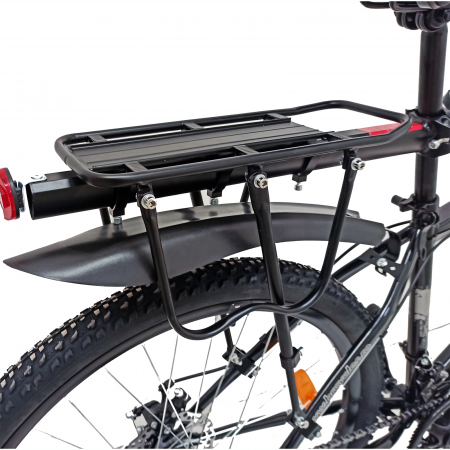 Bicicleta MTB- 29"TG Carrier, cadru otel 17', manete secventiale, frane disc, 21 viteze, negru/argintiu SHIMANO [3]