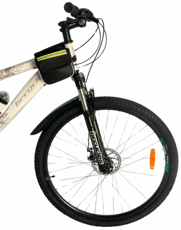 Bicicleta MTB- 29"TG Carrier, cadru otel 17', manete secventiale, frane disc, 21 viteze, alb/negru SHIMANO [2]