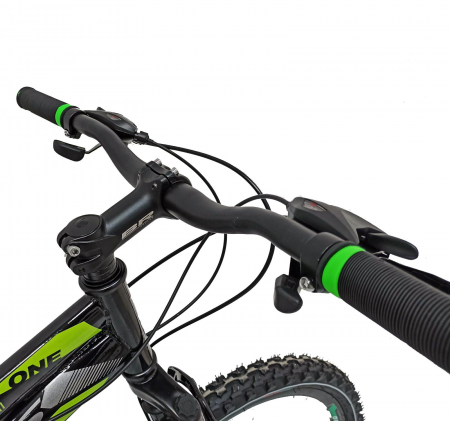 Bicicleta MTB-HT 24″ BR Storm, cadru otel 13″ ,21 viteze, Negru [2]