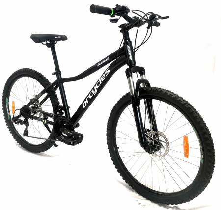 Biciclete adulti - Bicicleta MTB 26″ BR Tsunami , cadru otel 14″ ,21 viteze, Shimano Negru