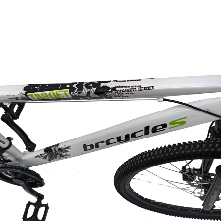 Bicicleta MTB-HT 29" BR S2901 Target, cadru otel 17', manete secventiale, frane disc, 21 viteze, Alb [2]