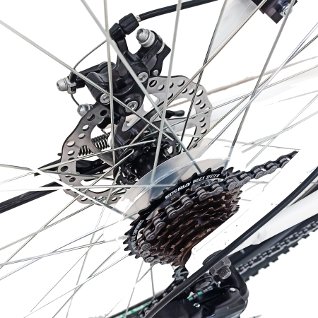 Bicicleta MTB-HT 29" BR S2901 Target, cadru otel 17', manete secventiale, frane disc, 21 viteze, Alb [5]