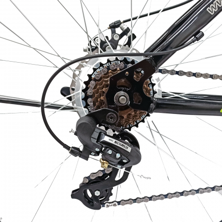Bicicleta MTB-HT 29" BR Arizona, cadru otel 17', manete secventiale, frane disc, 21 viteze, Negru [5]