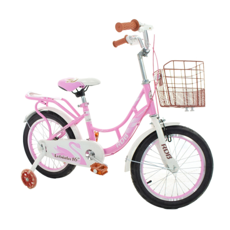 Bicicletă pentru copii RDB LEBĂDA 16 inch cu coșuleț și roți ajutătoare [7]