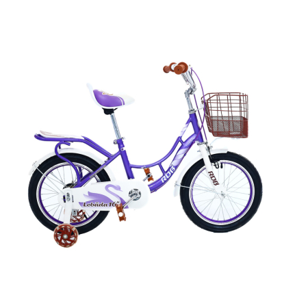 Biciclete, trotinete, triciclete - Bicicletă pentru copii RDB LEBĂDA 16 inch cu coșuleț și roți ajutătoare
