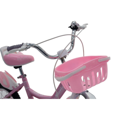 Bicicletă pentru copii RDB Mierla, 12 inch, roz [1]