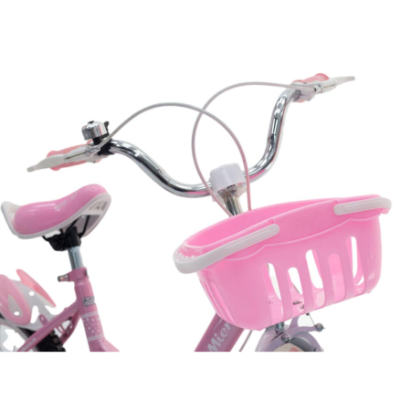 Bicicletă pentru copii RDB Mierla, 16 inch, roz [1]
