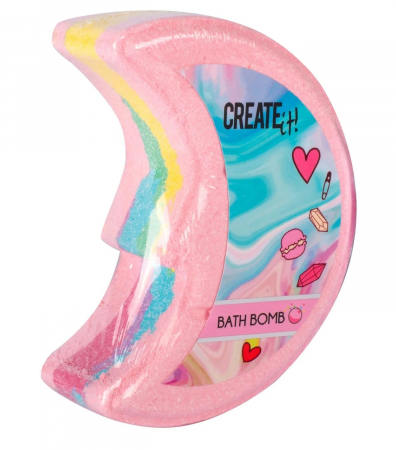 Bomba de baie Create It!, Forma de Luna, in culori Curcubeu [1]