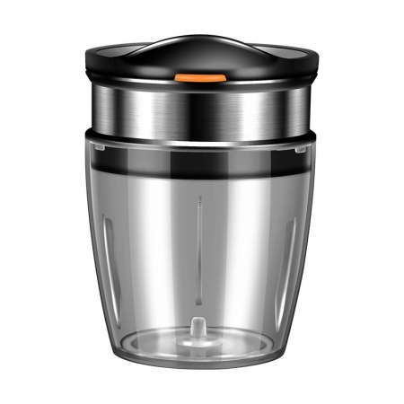 Bucatarie si electrocasnice - Borcan Feliator de Fructe si Legume, Flippy, Lame in Inox Incorporate, Feliator pentru Fructe si Legume de Dimensiuni Mici si Medii, 10.5 x 6 cm, Negru