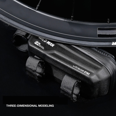 Borseta pentru bicicleta cu suport de telefon Flippy, capcitate 1L, 20.5x11.1x10.5 cm, cu spatiu de stocare, protectie waterproof, ecran tactil, fixare in 3 locuri, protectie lumina, orificiu casti, n [9]