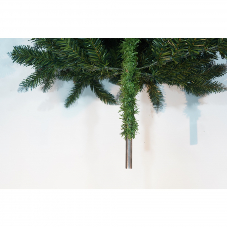 Brad Artificial de Craciun, Flippy, Sectionat pentru Perete/ Colt, 1.50 m inaltime, Verde, Decorat, Diametru Inferior 83 cm, Interior/ Exterior [10]