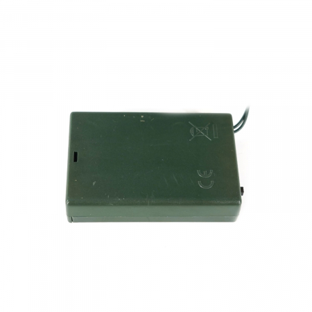 Brad Artificial Impodobit, 60 cm, suport plastic cu instalatie luminoasa 20 LED alb cald + 20 globuri rosii incluse, Flippy [7]