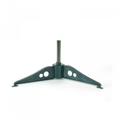 Brad Artificial Impodobit, 60 cm, suport plastic cu instalatie luminoasa 20 LED alb cald + 20 globuri rosii incluse, Flippy [6]