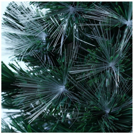 Brad Artificial Luminos de Craciun, Flippy, 1.8 m inaltime , Ramuri cu Fibra Optica, Multicolor, Suport Metalic Inclus [3]