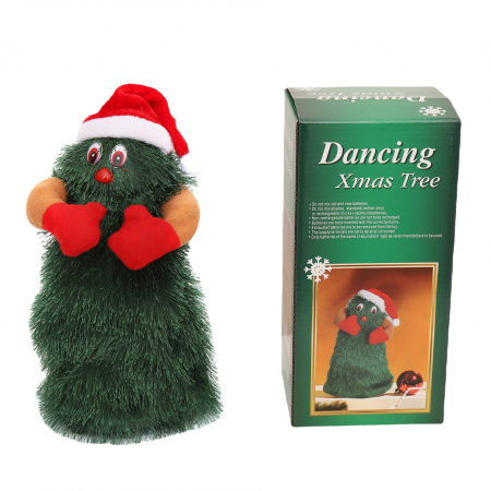 Pentru Casa si Camping - Bradut Dansator si Cantaret, Flippy, 16 cm Inaltime