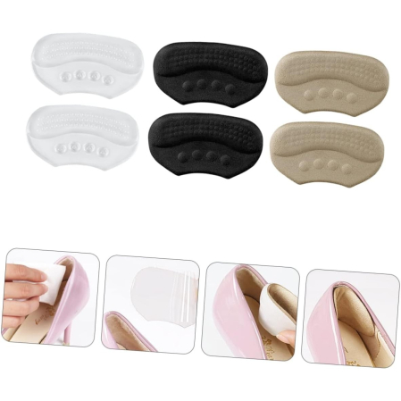 Branturi pentru Incaltaminte, Flippy, din Spuma, Universal, Protectie Calcai, Reglare Numar, 6 mm Grosime, Adeziv, Negru [1]