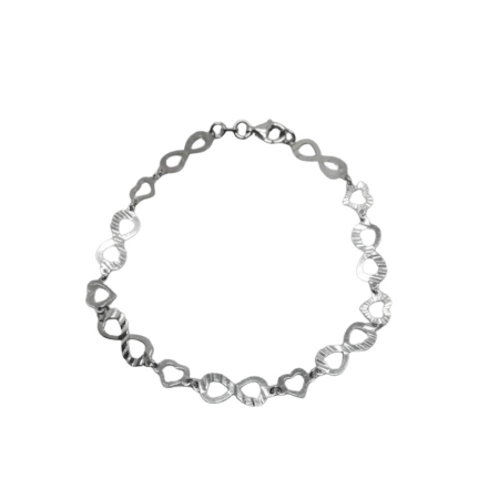 Bijuterii argint - Bratara Argint 925 cu Infinit si Inima