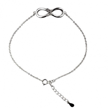 Bijuterii argint - Bratara Argint 925, Infinit cu Fluture