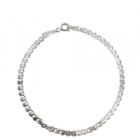 Bratari - Bratara Argint 925 Unisex cu Zale Cerc, 1.58 g