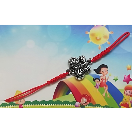 Martisor Bratara Copii - Bratara cu Impletitura pentru Copii V4 Fluture