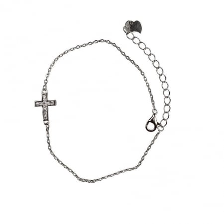 Bratari - Bratara din Argint 925 Cruce Rodiata cu Zirconii