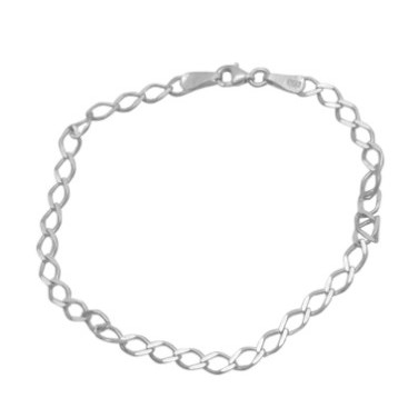 Bratari - Bratara din Argint 925 Unisex cu Zale Ovale