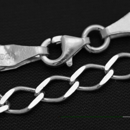 Bratara din Argint 925 Unisex cu Zale Ovale [3]