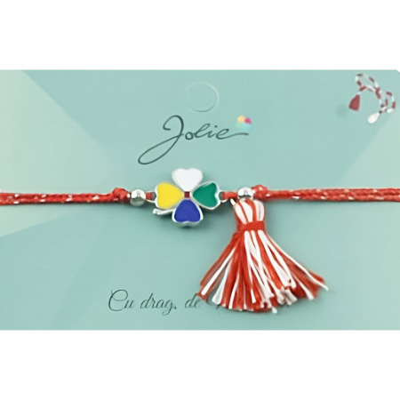 Sub 99 Lei - Bratara Jolie Ciucure Trifoi Colorat
