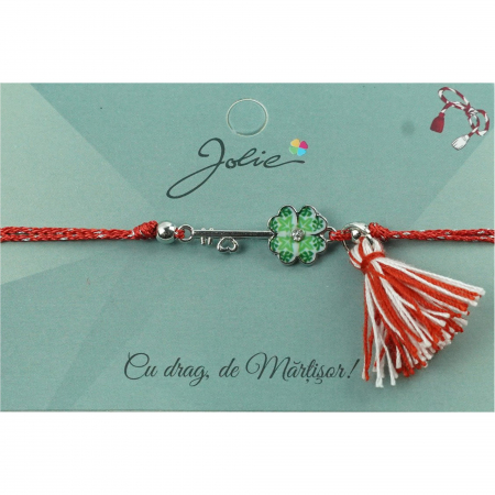 Sub 99 Lei - Bratara Jolie cu Ciucure Trifoi Cheita
