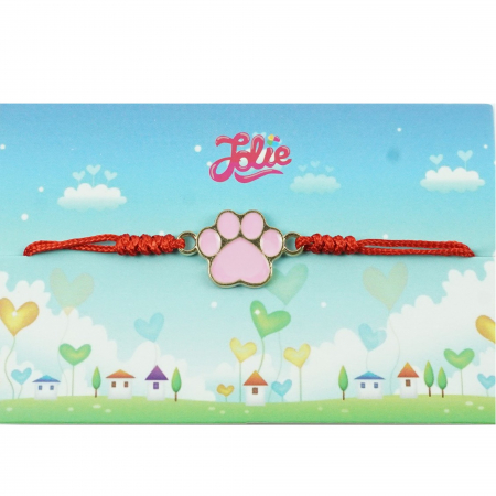 Sub 99 Lei - Bratara Jolie cu Impletitura pentru Copii Animal Footprint