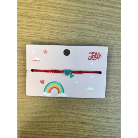 Martisor Bratara Copii - Bratara Jolie cu Impletitura pentru Copii Inima