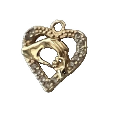 Bratara Placata cu Aur 24k - Bratara Placata cu Aur 24k Inima Contur Pietre
