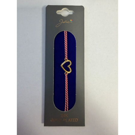 Bratara Placata cu Aur 24k - Bratara Placata cu Aur 24k, Snur Rosu, Model 12