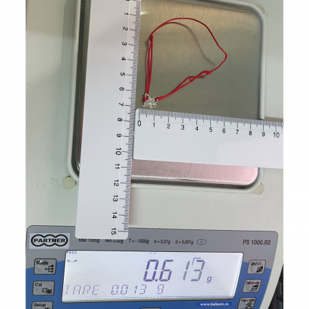 Bratara Snur Reglabil, Argint 925, Fluturas in Fluturas, Jolie Silver, 0.6 g, 1 cm x 1 cm [4]