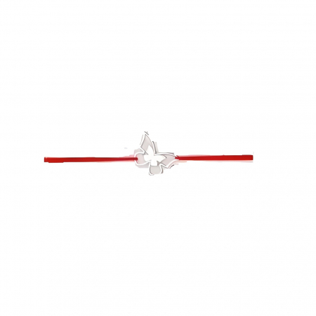 Bratara Snur Reglabil, Argint 925, Fluturas in Fluturas, Jolie Silver, 0.6 g, 1 cm x 1 cm [3]