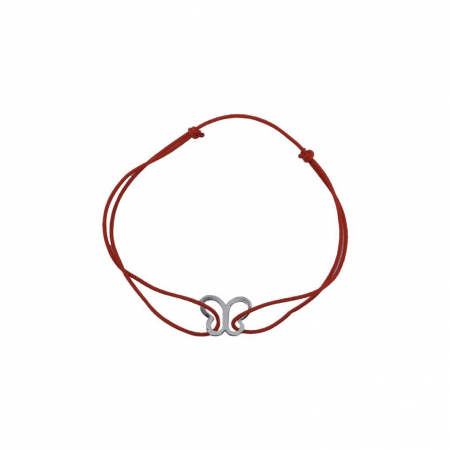 Bratari cu snur - Bratara Snur Reglabil, Argint 925, Fluture, Jolie Silver, 0.4 g, 1 cm x 0.7 cm