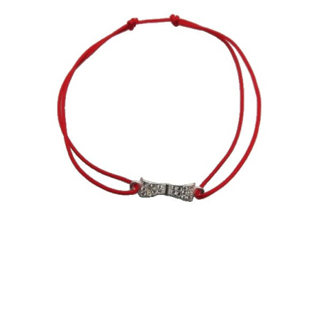 Bijuterii argint - Bratara Snur Reglabil, Argint 925, Fundita Cu Pietre, Jolie Silver, 0.6 g, 2 cm x 0.5 cm